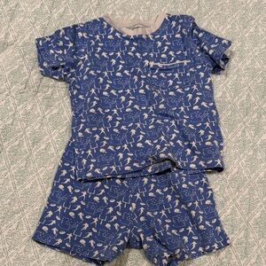 Cozy Blue Kids Pajama Set with Fun Print